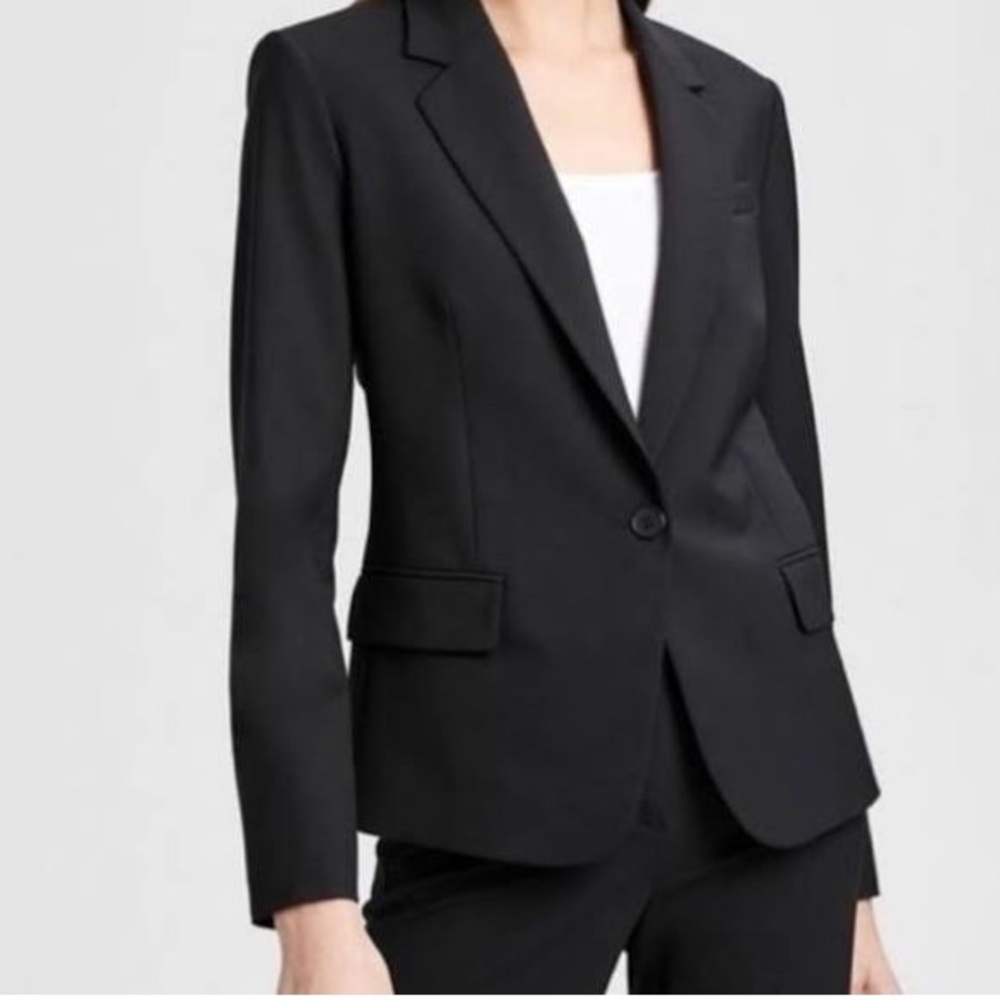 Black Theory Gabe B Blazer Size 10 Virgin Wool Fully Lined